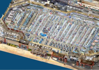 Level of Precision In many instances, the laser scan (point cloud) is sufficient for quick assessment of a store, floor plan, specific area, section or elevation speeding and supporting the decision process.